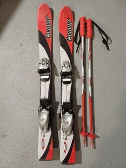 Dětské lyže 90cm + boty + hůlky