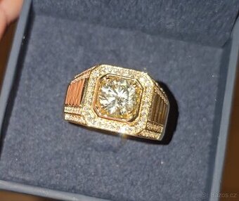 DIAMANTOVÝ PRSTEN 2.71ct. PÁNSKÝ TOP CENA