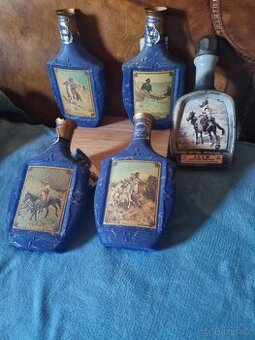 4 okrasné láhve Beam's choice 1968 + bonus