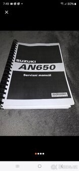 Servisní manuál Suzuki Burgman AN 650