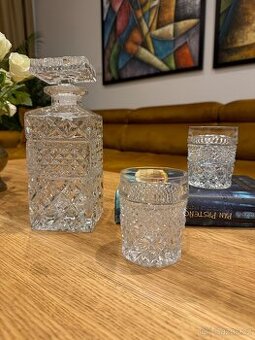 Československá křišťálová sada na tvrdý alkohol, zasílám