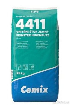 Vnitřní štuk jemný Cemix 4411 25kg