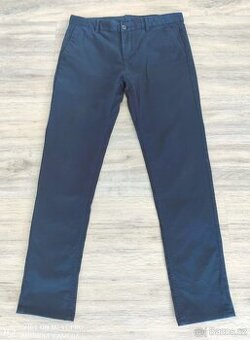 PÁNSKÉ KALHOTY ZARA TMAVĚ MODRÉ VELIKOST 44