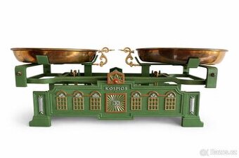 Starožitné dvoumiskové váhy KOSMOS po kompletní renovaci