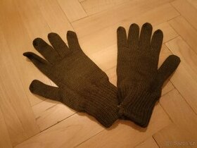 vojenské pletené rukavice, zimní