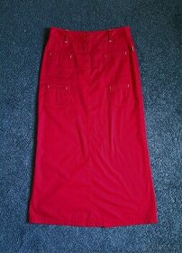 Červená jeansová sukeň Maribo - 1