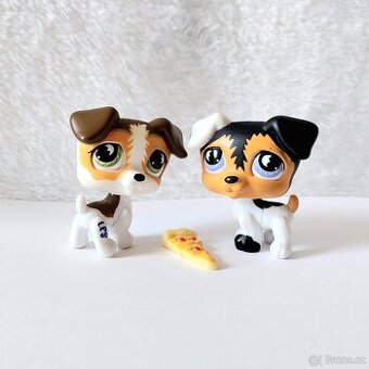 LPS Littlest Pet Shop - Jack Russells #803 #804 s doplňkem