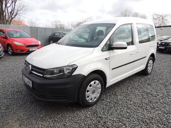 VW Caddy 2.0TDi,75kw,5míst,2018,ČR,2maj.2xšoupačky,-21%DPH
