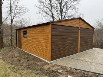 Moderní plechová garáž 6x6
