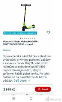 Elektrokoloběžka dětská