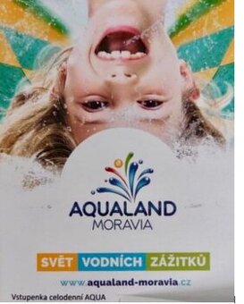 Vstupenka celodenní AQUALAND MORAVIA