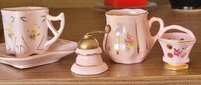 miniatury ruž. porcelán
