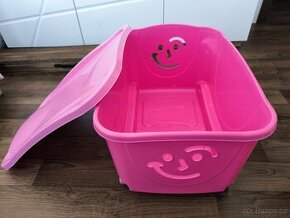 Úložný box na hračky 47,5l na kolečkách