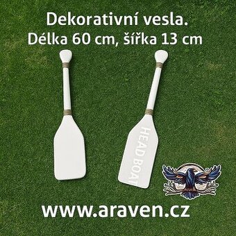 Dekorativní vesla Délka 60cm šířka 13cm.