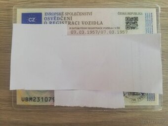 JAWA 50 TYP 550 PAŘEZ, 1957, doklady, papíry, noty,