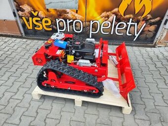 Nová svahová sekačka s pásy na dálkové ovládání