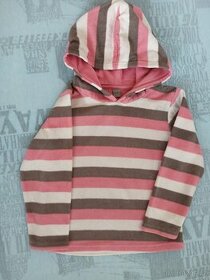 Mikina flísová pruhovaná