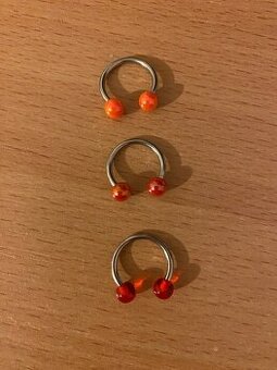 Piercing podkova 3ks