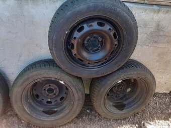 kompletní letní kola fabia 1 4x plech disky 6x14 ET 43, letn