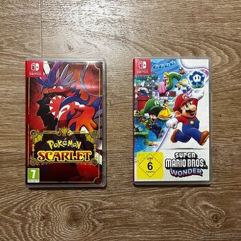 Nintendo Switch - Pokemon Scarlet + Super Mario Bros. Wonder
