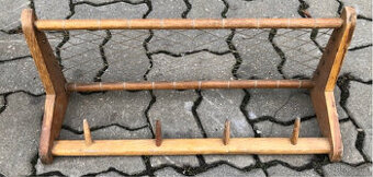 Dřevěná polička starožitná