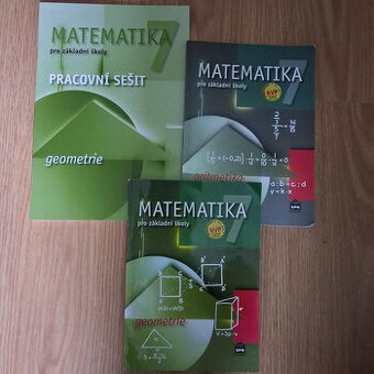 Učebnice 7. ročník. Matematika, Fyzika Chemie.