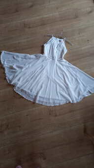 Šaty do tanečních, bílé, vel. 34, zn. EL