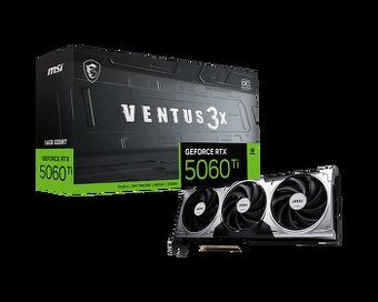 MSI RTX 5060 Ti 16GB VENTUS 3X OC-Nerozbalená-Záruka 3 Roky