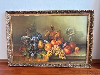 Starý obraz ve zlatém rámu