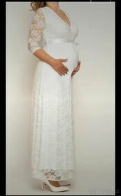 Svatební šaty pro těhotné (popř.na křest nebo jinou událost) - 1