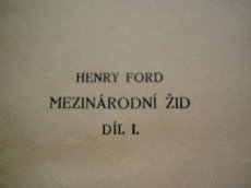 MEZINÁRODNÍ ŽID 1,2 HENRY FORD /ČSR/ vydáno 1924