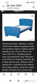 Dětská postel Ikea mammut