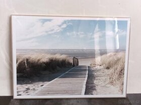 NOVÝ obrázek duny od Orange Wallz dřevěný rám 50cmx70cm