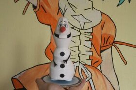 Papírová figurka Olaf ledové království - 1
