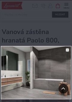 Vanová zástěna