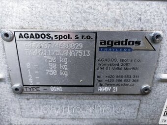 Prodám vlek Agados Handy 21. Pěkný