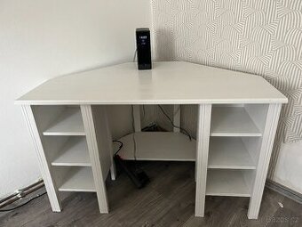 Ikea BRUSALI Rohový psací stůl - bílý OSOBNÍ ODBĚR CHROUSTOV