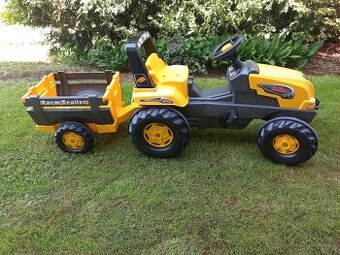 Prodám šlapací traktor ROLLY TOYS Junior RT s vlečkou - 1