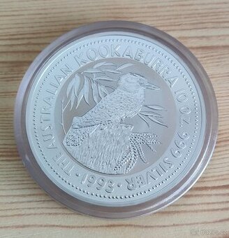 10 Oz mince stribro