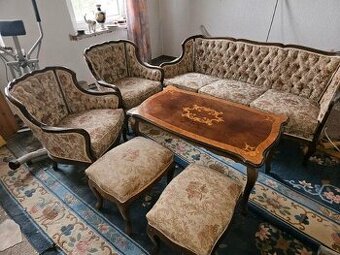 Sedací souprava v rokokovém stylu se stolkem