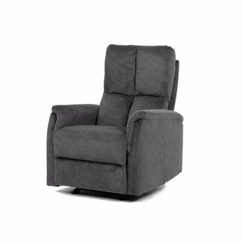 Polohovací křeslo, kojící křeslo šedá, látka, TV-S8449 GREY2