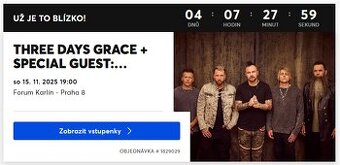 Three Days Grace 15.11.2025