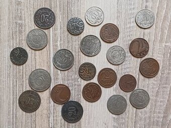 Staré mince rakousko-uhersko konvolut
