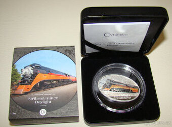 Stříbrná mince Slavné parní lokomotivy - Daylight proof
