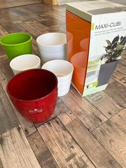 Keramicke obaly Ikea, Scheurich, samozavlazovaci kvetinac