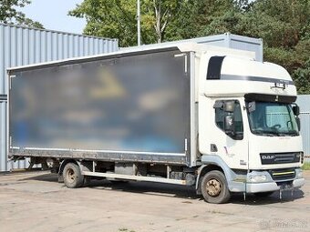 DAF LF 45.220, 20 PALET, 12 TUN, TŘÍSTRANNÁ SHRNOVACÍ PLACHT