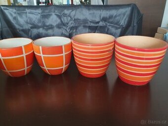 Keramický obal na květináč 4 ks