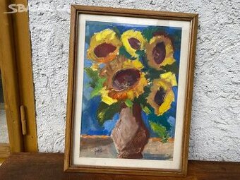 Stary obraz slunecnice