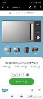 Mikrovlnná trouba Beko