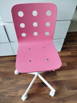 Dětská židle růžová / bílá. IKEA